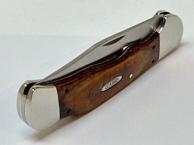 VINTAGE CASE XX CURLY MAPLE LARGE FOLDING LOCK POCKET KNIFE 7103L