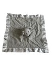 Aden Anais Gray Dog Puppy Plush Muslin Lovey Soother Blanket Blankie Baby Satin