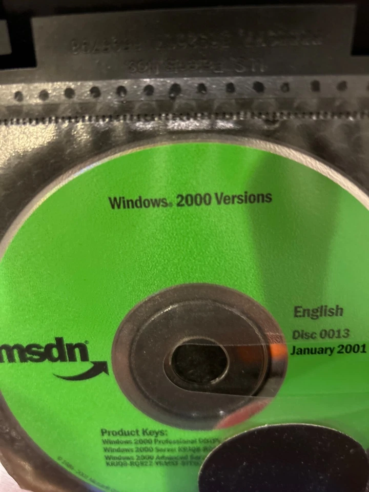 BRAND NEW MSDN  Microsoft Windows 2000 Versions + Keys. Adv Server, Server, Pro - Image 2 of 2