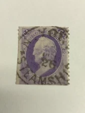 US Stamps Fancy Cancel N.Y. STEAMSHIP Scott 153 Skinner - Eno PM-SS 2 Ocean Mail