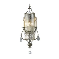 Elstead Gianna Wandleuchte E14 3-Fach Vergoldetes Silber