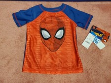 Marvel Spiderman Swim Shirt Boys Boys Sz 2T UPF 50 Swim Shirt NWT