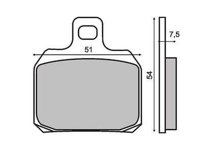 Pair REAR BRAKE PADS KEEWAY Silverblade 150 2007 RMS 225100490
