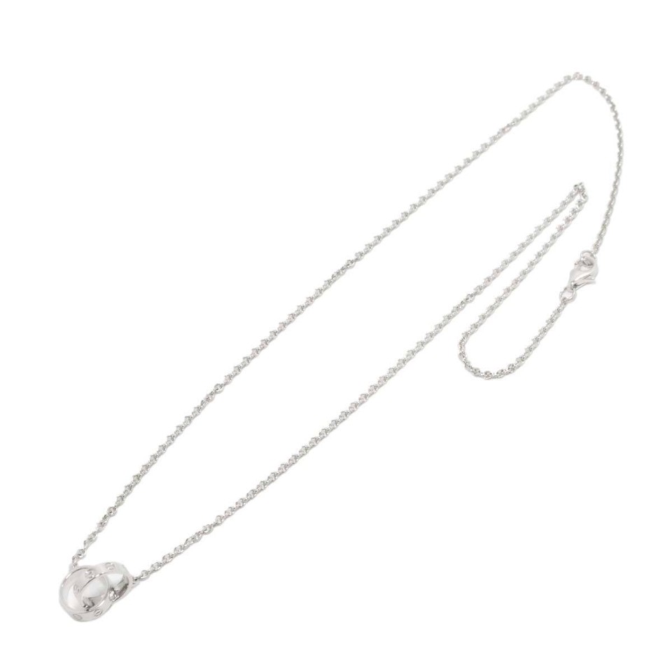 Cartier Baby Love Necklace 44cm K18 WG White Gold 750 LOVE Necklace