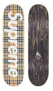 スケートボード Supreme - Supreme Burberry Skateboard   Pink Supreme Burberry Skateboard Deck Pink - SS22 - US