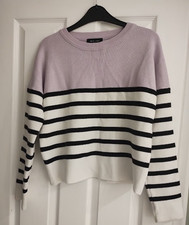 New Look Size S Jumper/Women's/Lilac/Stripey/Knit/Cropped