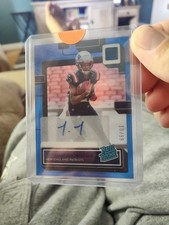 2022 Panini Clearly Donruss Rated Blue /99 Tyquan Thornton #72 Rookie Auto RC