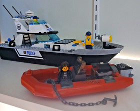 LEGO CITY Police Patrol Boat 60129 100% complete - no box-online instuctions