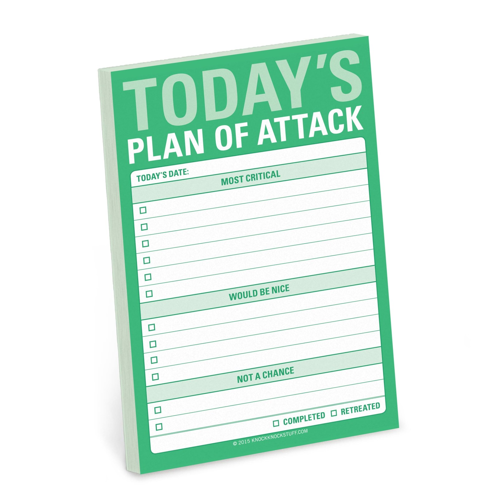 Knock Knock Plan of Attack Great Big Sticky Note, Daily to-Do List Sticky Pad, - Image 2