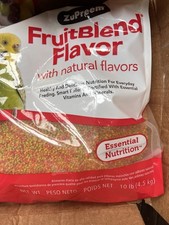 ZuPreem FruitBlend Bird Food, Bird Feed Pellets for Canaries  Finches 10lb bag