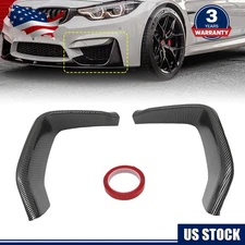 Glossy Black For BMW F80 M3 F82 F83 M4 2015-2019 Front Bumper Lip Splitters Pair