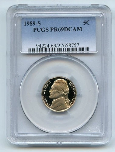 1989-S Jefferson Nickel Proof — photo from another recent sale
