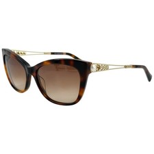 Swarovski SK0262 Womens Plastic Sunglass 52F Dark Havana 55-16 Brown Lenses