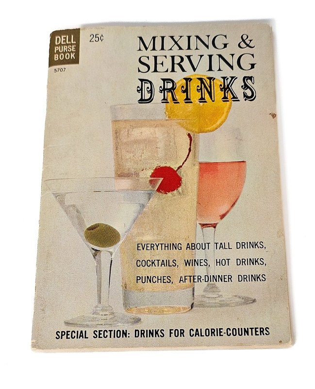 Dell Vintage 1963 Purse Book Mixing Serving Drinks #5707 Original Owner!