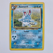 Azumarill 2/111 Holo Rare Neo Genesis Pokemon Card Swirl WOTC 2000 Played