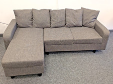 Wayfair Benevides 3 Seater Grey Upholstered Corner Chaise Sofa. Reversable