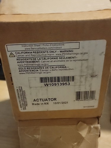 Whirlpool Washer Washing Machine Actuator OEM W10913953 - Picture 2 of 2