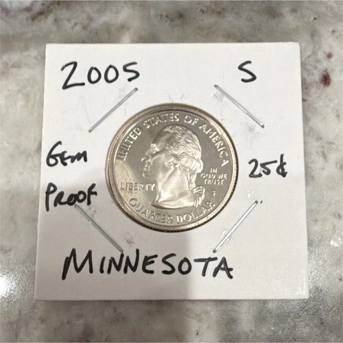 2005-S 50 State Quarters Minnesota Proof — photo from the most recent tracked eBay sale