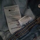 WallFlower Blue Denim Overall One-Piece Jumpsuit Juniors 1X Sleeveless Pockets — photo 2