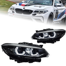 Headlight For BMW 2 Series F22 2014-2019 Sequential Turn Front Lamp Plug & Play