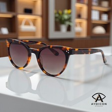 Aydicon Trendy Tortoiseshell Round Polarized Women's Sunglasses UV 400 CO1019S