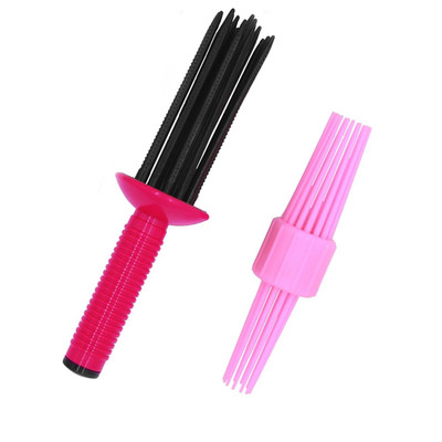 HAIOLORPRO 2PCS Curling Roll Comb, Curling Roll Comb for Curly Hair, Three Diffe