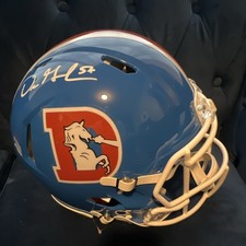 Dre Greenlaw #57 Beckett Cert full size Authentic Denver Broncos Helmet