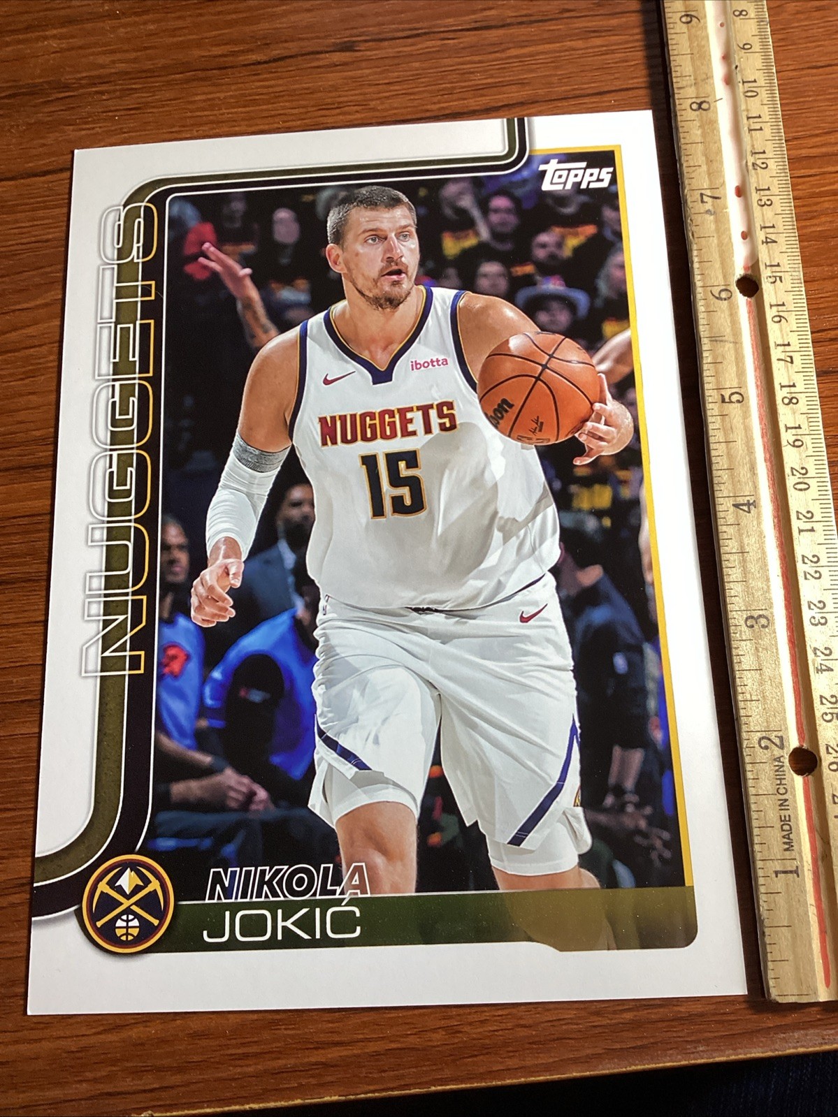 Nikola Jokic #OTC-6 Basketball Cards 2025 Topps Oversized Card trading card — raw and PSA graded price guide