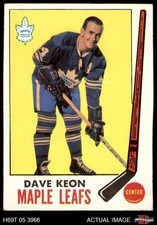 1969 Topps #51 Dave Keon Maple Leafs HOF 5.5 - EX+