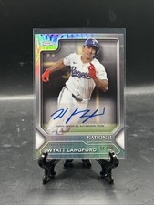 2025 Topps Chrome National Wyatt Langford Auto Autograph Refractor #16/25