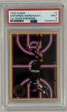 1993 FLEER ANFERNEE PENNY HARDAWAY FIRST YEAR PHENOMS ROOKIE CARD PSA 9 MINT #2. rookie card picture