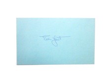 Ed Yost Signed 3 x 5 Index Card Auto