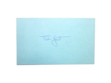 Ed Yost Signed 3 x 5 Index Card Auto