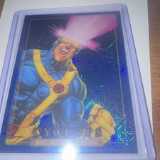 SkyBox - 2024 Marvel Masterpieces 92 Platinum Cyclops #13 Blue Traxx