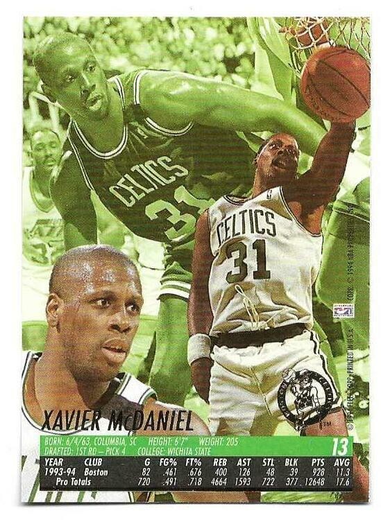 XAVIER MCDANIEL 1994-95 FLEER ULTRA CARD NEAR MINT+ CONDITION