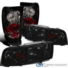 Fit 1994-2001 Ram 1500 2500 3500 Pickup Smoke Lens Headlightstail Brake Lights