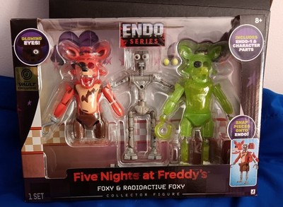 Five Nights at Freddy's Endo Series  FOXY + RADIOACTIVE FOXY FIGURES JAZWARES