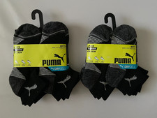 PUMA SOCKS BOY'S 6 PACK TRAINING QUARTER CREW DRYCELL SOCK 7-8.5 OR SOCK 9-11 NW