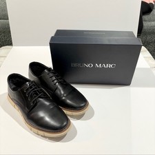 Bruno Marc Mens Black Dress Shoes Size 8 Lace Up Oxford Formal Wedding