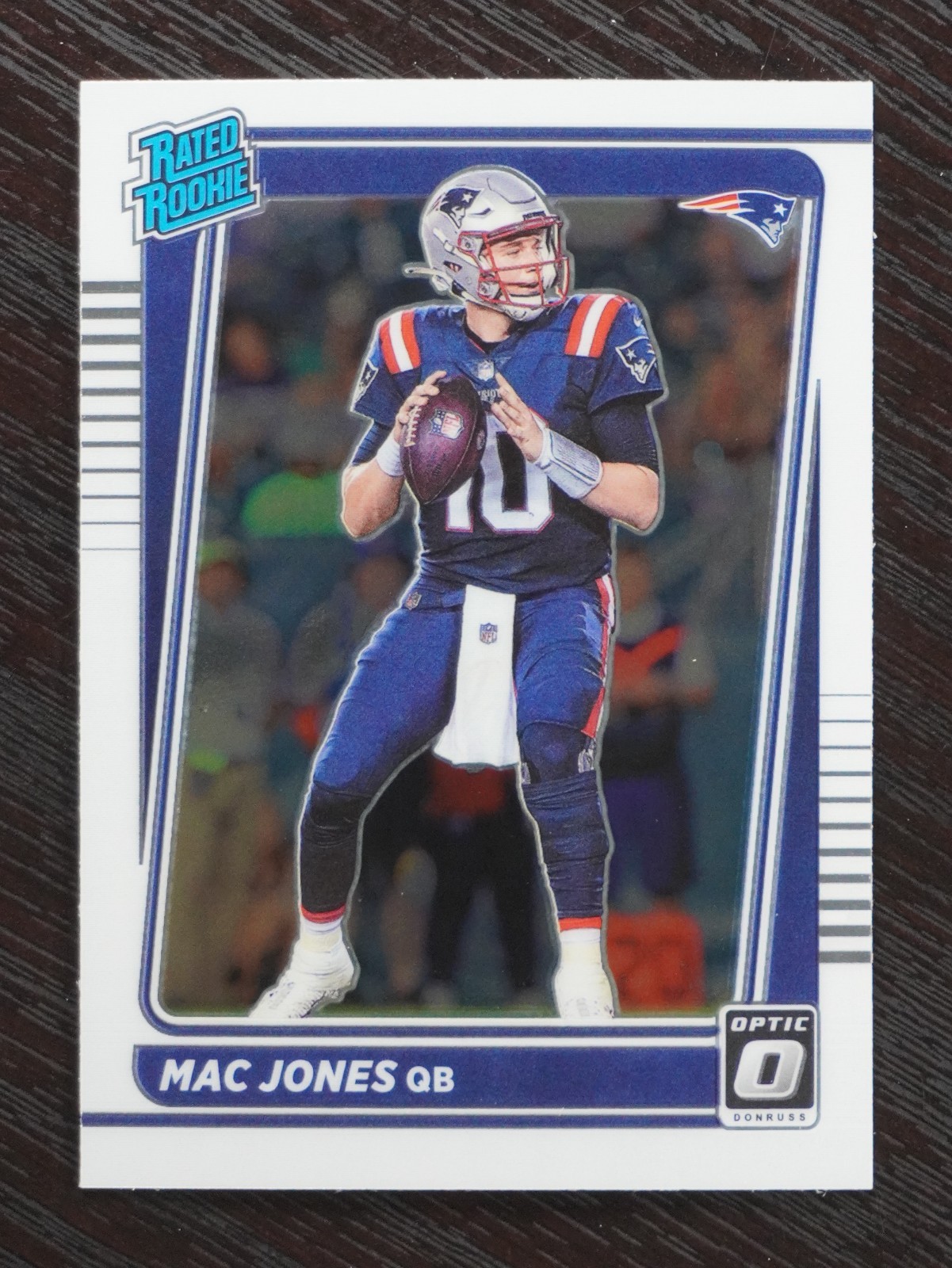 2021 Donruss Optic #206 Mac Jones Rated Rookie New England Patriots