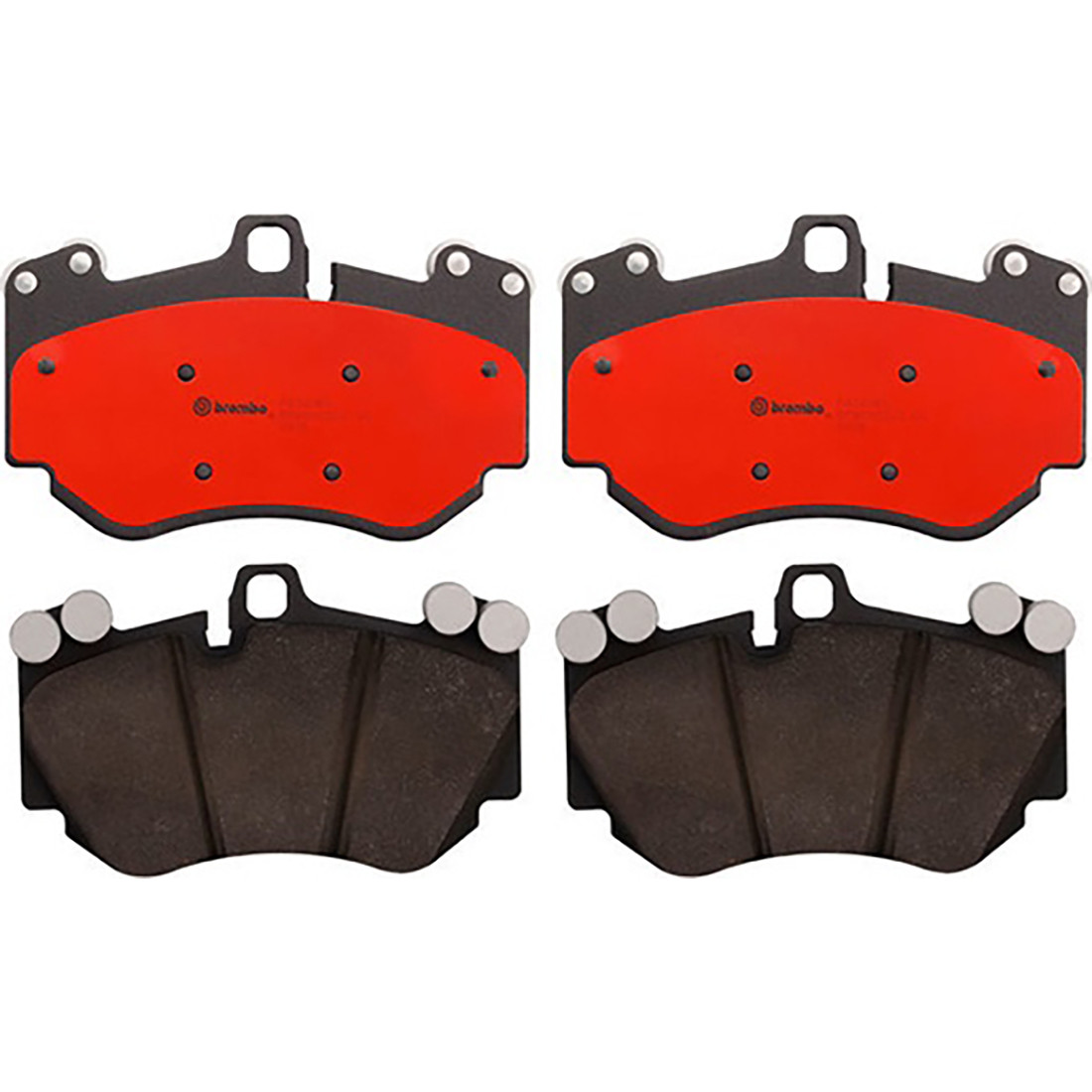 Brembo Front NAO Ceramic Slotted Brake Pad Set For Porsche Cayenne Audi R8 RS5