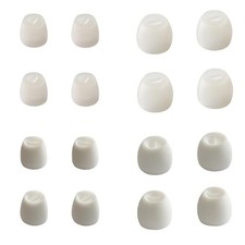 8 Pairs Extra Small Earbuds Tips Replacement Silicone Ear Small-White