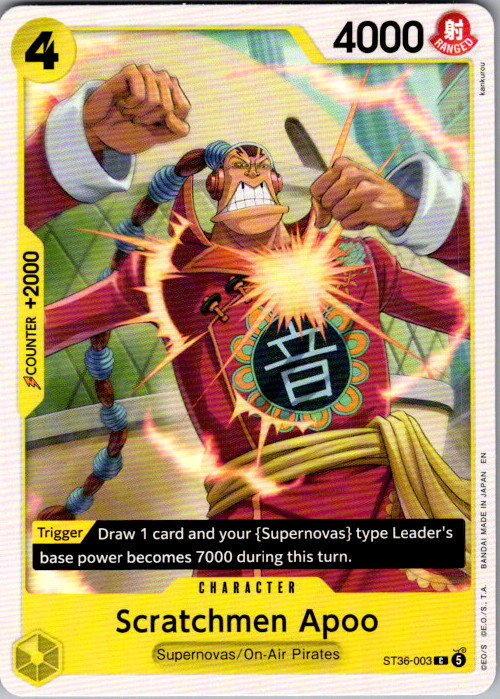 Scratchmen Apoo C Starter Deck 36: YELLOW Eustass"Captain"Kid ST36-003 NM