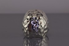 Sterling Silver 26mm Polished Dimple Textured Dome Band Ring 925 Sz: 10