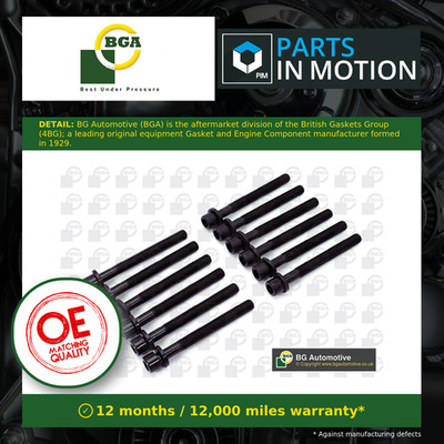 Zylinderkopfschrauben passend für VW LT Mk2 2.5D 96 bis 06 Satz Kit BGA 068103384A Qualität