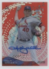 2014 Topps High Tek Auto Red Storm Diffractor /10 Shelby Miller #HT-SM Auto b4d