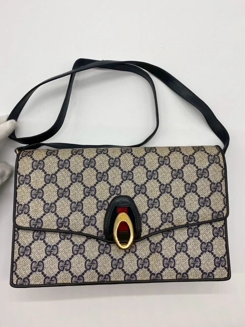 Bolso de Hombro Gucci Vintage GG Sherry Line PVC Autenticidad Foto 3 de 4
