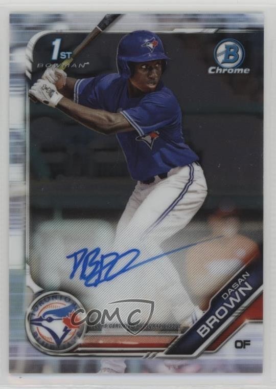 2019 Bowman Draft Chrome Draft Pick Auto Dasan Brown #CDA-DB Auto tx9