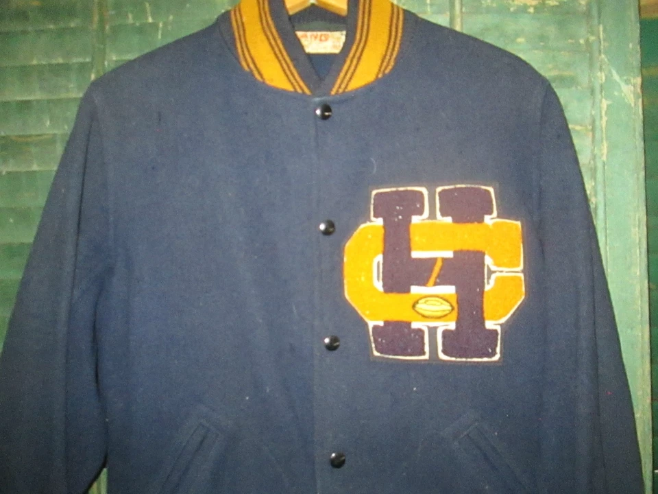 Chaqueta Letterman Fútbol Cruz Santa Cruz Tigres Años 50 60 De Colección NUEVA ORLEANS Foto 2 de 4