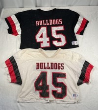 2 Vintage Russell Athletic Mesh Football Practice Jerseys XL USA Made 90s Red